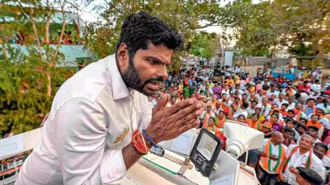 BJP's Tamil Nadu unit president K Annamalai&nbsp;
