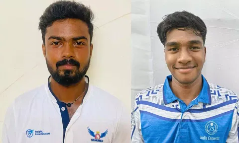 (L-R) G. Kishoor , P. Vignesh&nbsp;