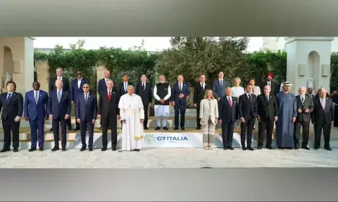 PM Modi attended the G7 Summit at the invitation of Italian Prime Minister Giorgia Meloni (Photo: X-@narendramodi)&nbsp;