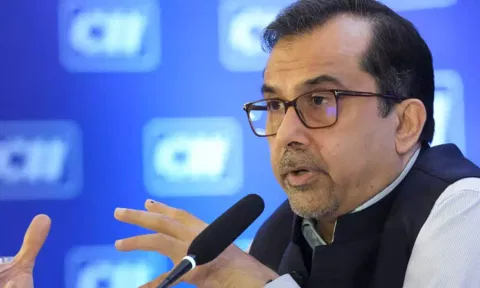 Confederation of Indian Industry (CII) President Sanjiv Puri addresses a press conference (PTI)
Read more at: https://www.ndtvprofit.com/economy-finance/cii-chief-sanjiv-puri-puts-reform-wishlist-for-modi-30-in-land-labour-agriculture
Copyright © NDTV Profit
