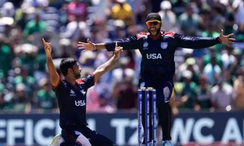 &nbsp;Left-arm spinner Harmeet Singh (PTI)