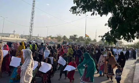 Protest rally held in Turbat, Balochistan on Eid against enforced disappearances (ANI)