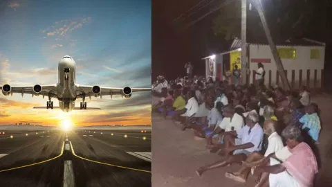 Representative Image;&nbsp;Villagers protesting to change location of upcoming airport