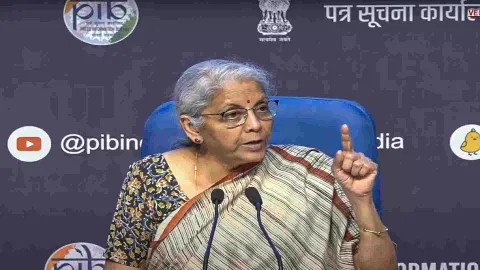 Union Finance Minister Nirmala Sitharaman addresses a press conference after the 53rd GST Council Meeting, in New Delhi (Photo/PTI)