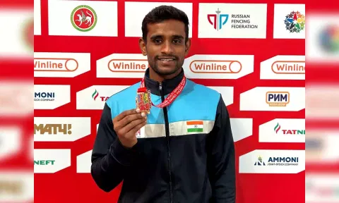 Fencer Bibish K bag maiden podium finish at BRICS Games