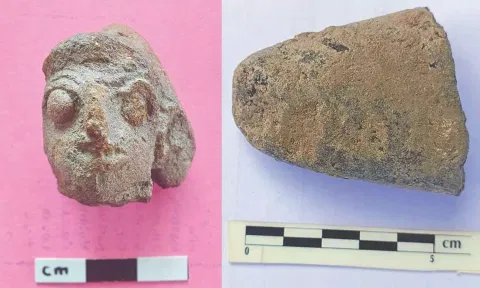 Flint head of woman, neolithic tool