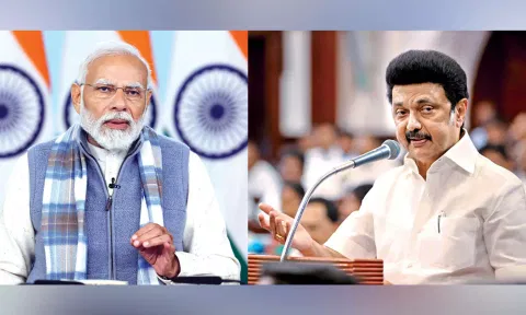 &nbsp;PM Narendra Modi; CM MK Stalin