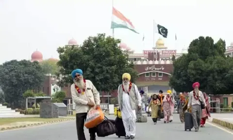 A total of 2,470 pilgrims from India went to Pakistan last week for the Vaisakhi (Baisakhi) celebrations (AP)