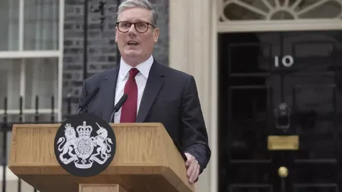 Britain's Labour Party PM Keir Starmer