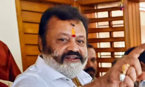 &nbsp;Union Minister Suresh Gopi (PTI)