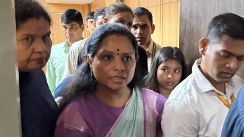 BRS leader K Kavitha
