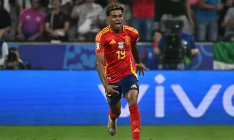 At the age of just 16, Spain’s Lamine Yamal has become the youngest goal scorer in the history of the Euros

