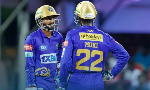 U Mukilesh and S Sujay during the match (Photo: X/lycakovaikings)