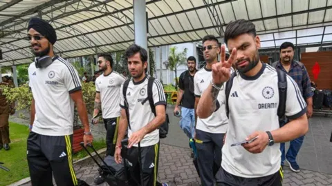 &nbsp;Indian men's cricket team arrived in Sri Lanka (Photo/X)
