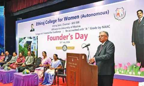 Ethiraj College celebrates 134th birth anniv of founder