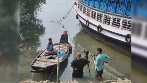 During the shoot of a visual series