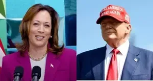 &nbsp;Kamala Harris and Donald Trump