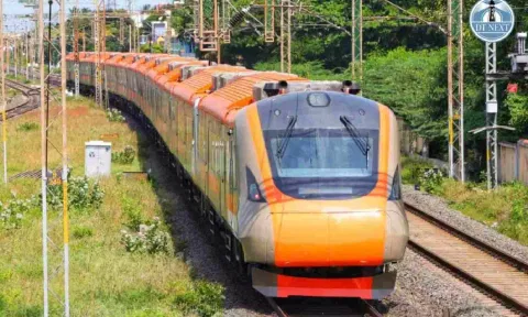 The trial run of Vande Metro train&nbsp;
