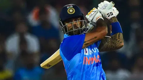 &nbsp;Suryakumar Yadav while playing for Indian Cricket Team (PTI)