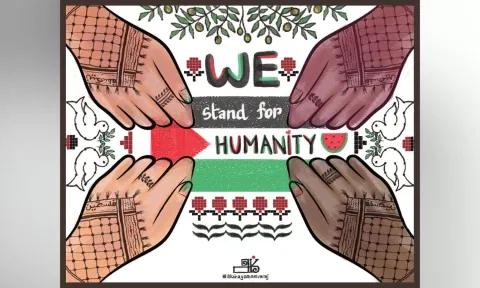 Art by Akshayaa which was used by many across the world for fundraising events and protests