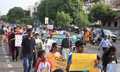 India March for Science rally held in Besant Nagar&nbsp;