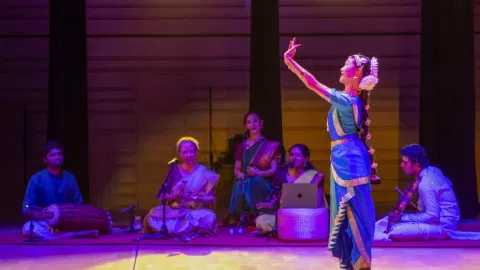 13-year-old Lei Muzi performing Bharatnatyam (PTI)&nbsp;