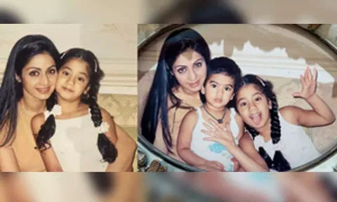 &nbsp;Actress-sisters Janhvi and Khusi Kapoor shared childhood pictures with their 'mumma' Sridevi (IANS)