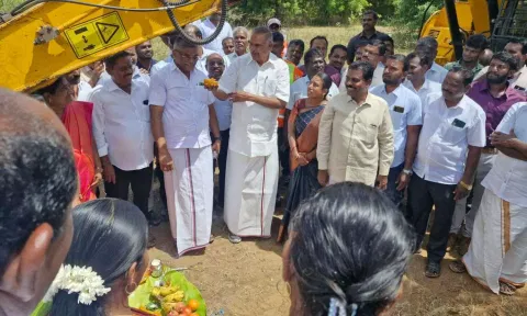 Speaker Appavu inaugurates Tamirabharani Combined Drinking Water Project&nbsp;