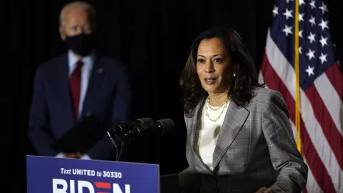 Kamala Harris at&nbsp;DNC (AP)