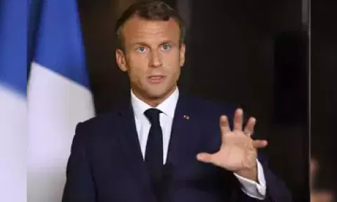 French President Emmanuel Macron (AP)&nbsp;