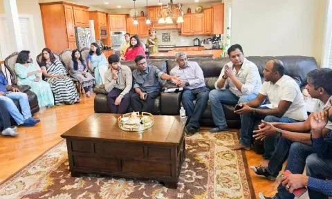 &nbsp;TRB Raaja meets US Tamil associations in Chicago