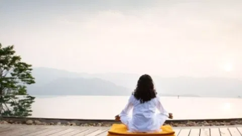 Person during Yoga