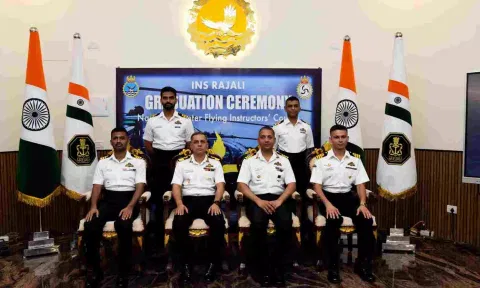 Naval Helicopter Flying Instructors’ Course (NHFIC) was held at INS Rajali, Arakkonam&nbsp;