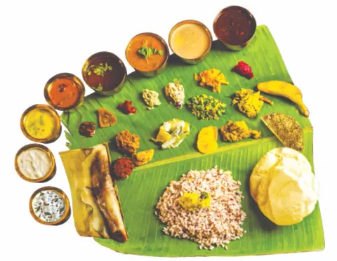 Onasadhya at Sangeetha's