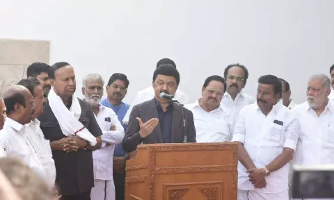 Chief Minister M K Stalin (Photo credit: Justin George)