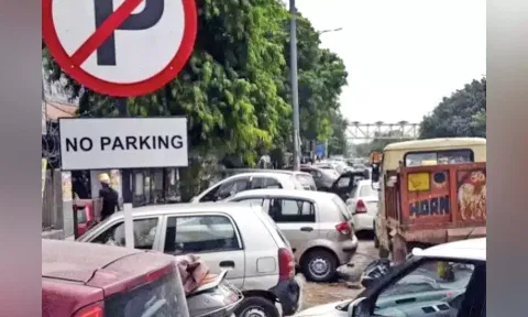 No parking board