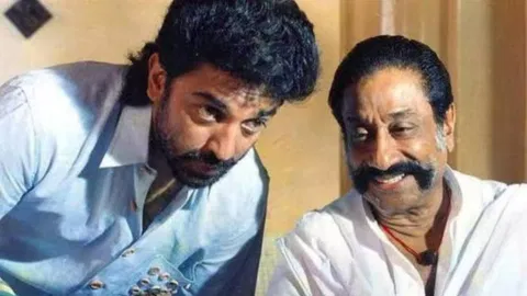 Kamal Haasan and Sivaji Ganesan from Thevar Magan&nbsp;