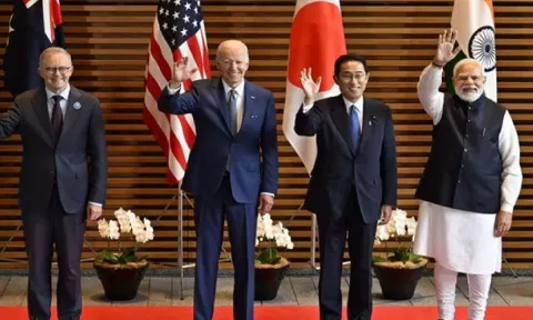 Australian PM Anthony Albanese,US President Joe Biden, Japanese PM Fumio Kishida along with PM Modi at Quad Summit