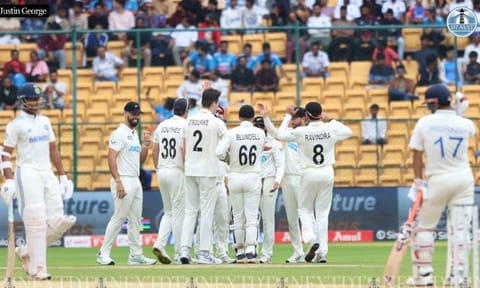 India vs New Zealand Day 2: At lunch India 34/6; Rourke, Henry strikes for NZ