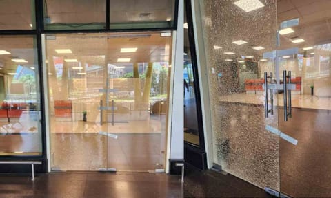 Glass door shatters at Chennai airport yet again, triggers panic among passengers, staff