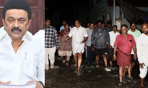 Chief Minister MK Stalin; Ministers P Moorthy and Palanivel Thiaga Rajan (Photo: X-@mkstalin)