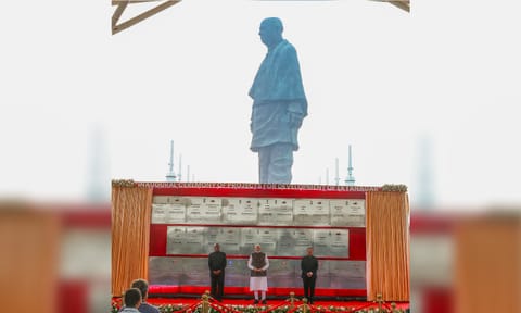 Prime Minister Narendra Modi during the foundation stone laying and inauguration of development works
