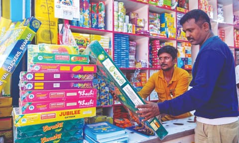 Firecrackers sale at Island ground last year (Hemanathan M)