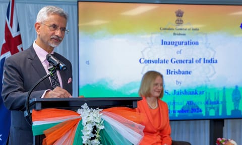 EAM S Jaishankar on Monday inaugurated the new Consulate General of India in Brisbane (PTI)&nbsp;
