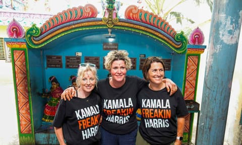Kamala Harris's supporters from the US at her ancestral village