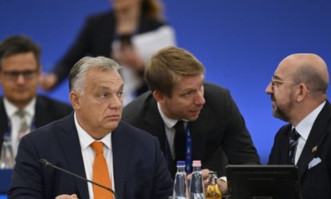 Hungary's Prime Minister Viktor Orban during an EU Summit (AP)