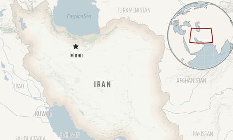 Map of Iran (AP)
