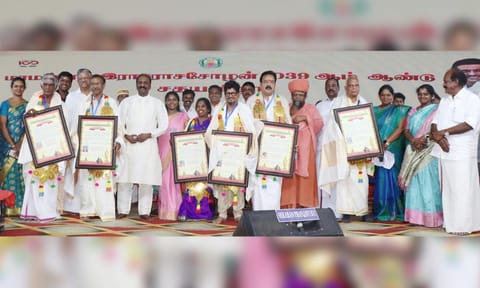Lyricist Vairamuthu at Sadaya Vizha in Thanjavur&nbsp;