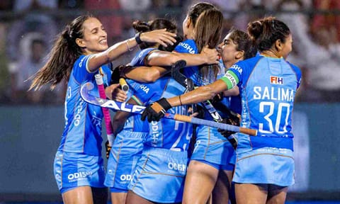 Indian women hockey team players (PTI)
