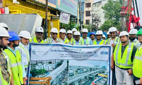 Piling Metro rail work completed from Kodambakkam Powerhouse to Porur Junction Metro stations
